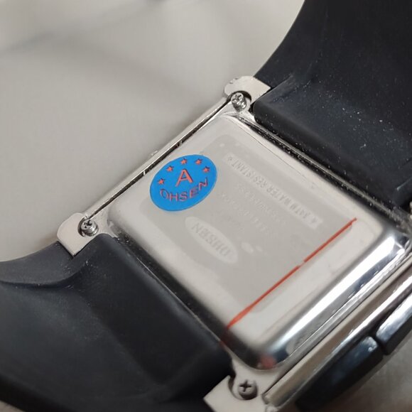 Untested Oshen Black And Silver Tone Digital Watch - Picture 6 of 7